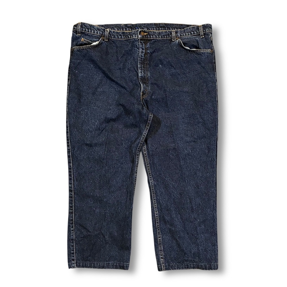 VTG 80s Levi Leather Tab Two Horse Brand Jeans‎ Mens W50 Dark Wash USA